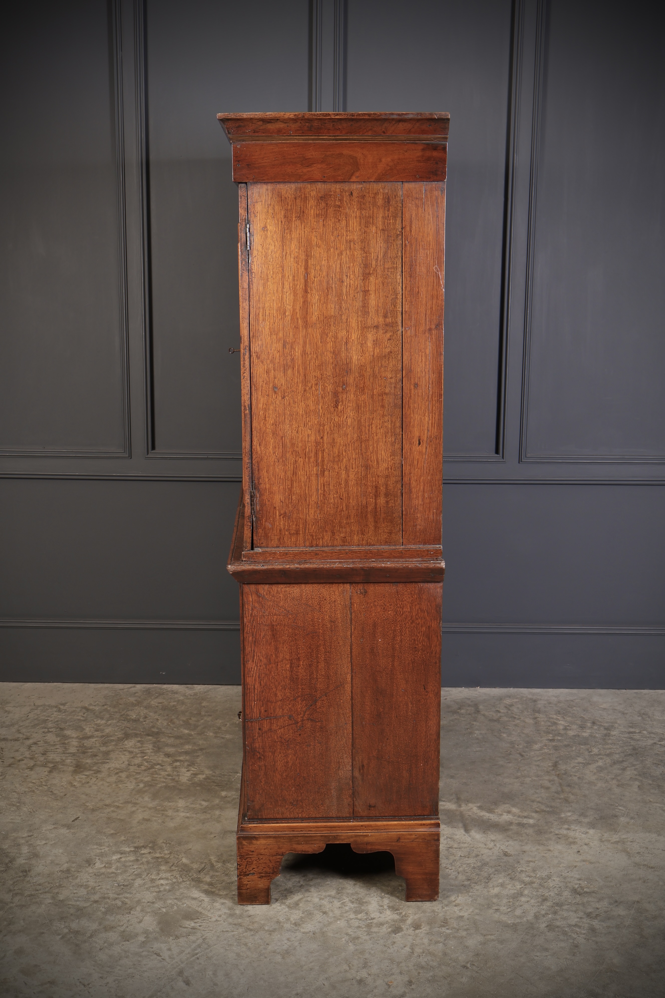 Queen Anne Walnut Hall Cupboard - Image 9